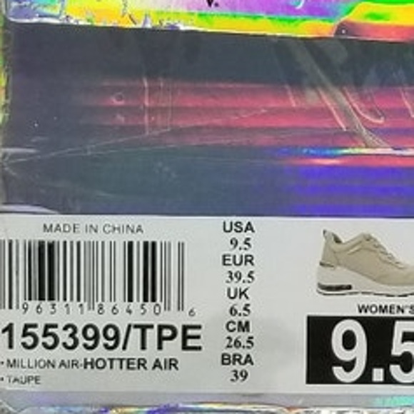 Skechers Women's Street Million Air Hotter Air Casual Sneaker Size 9.5 Beige NWT - Picture 8 of 8